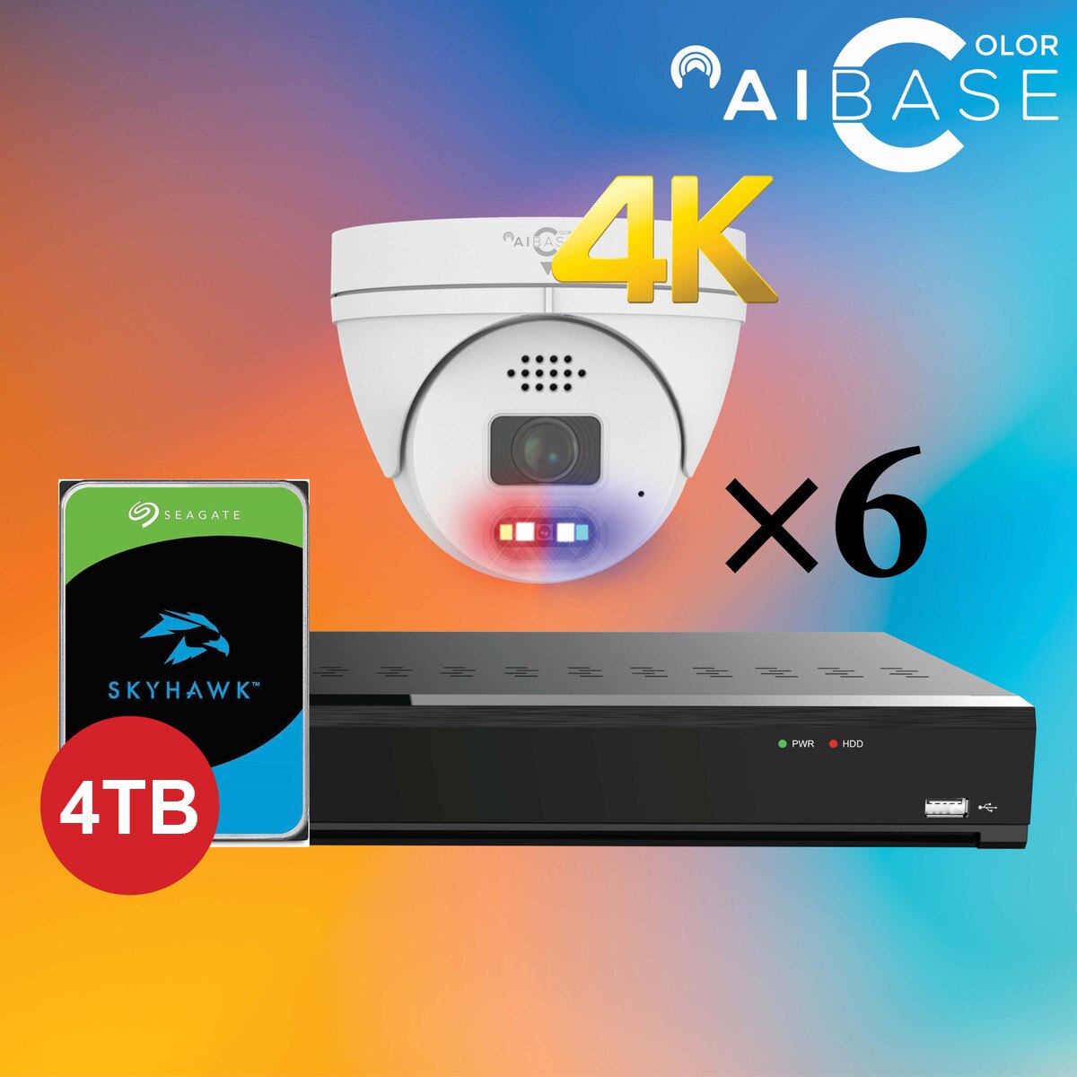 8CH 4K Active Deterrence AI Full Color PoE IP Kit, 4TB option (KIT-NV3108-8M-PV-AI-4T) 8CH 4K Active Deterrence AI Full Color PoE IP Kit, 4TB option (KIT-NV3108-8M-PV-AI-4T)